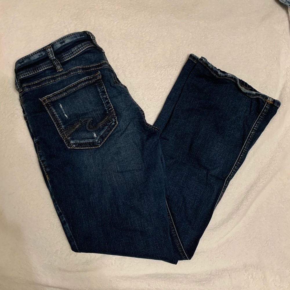 Silver Suki distressed bootcut jeans